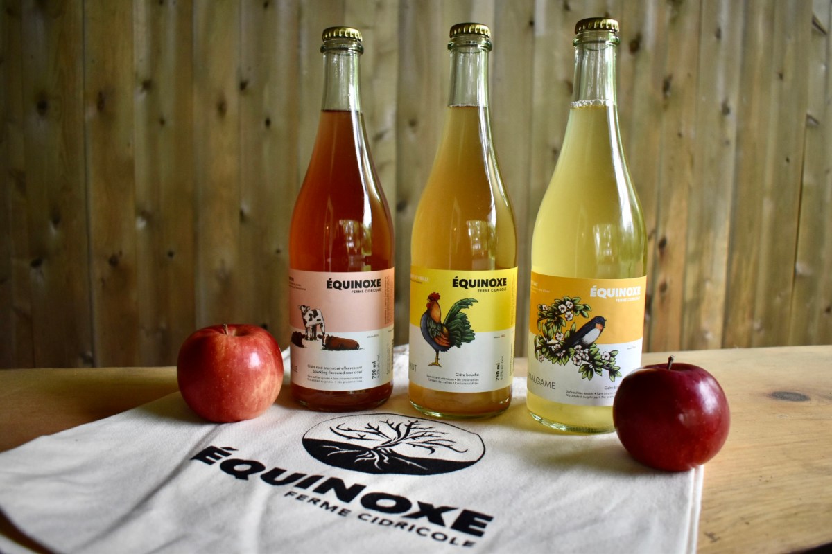La nouvelle Ferme Cidricole Équinoxe des Cantonsdel’Est Famille au menu